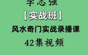 李志强【实战班】风水奇门实战教学视频42集