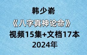 韩少嵛八字真神论命 视频15集+文档17本