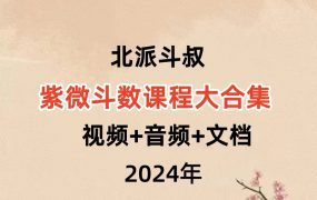 【合集】北派斗叔紫微斗数课程大合集 视频+音频+文档