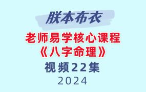 朕本布衣老师易学核心课程—《八字命理》 22集