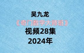 吴九龙《奇门数字大师班》视频28集