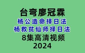 台弯廖冠霖杨公造命择日法 杨救贫仙师择日法 8集高清视频