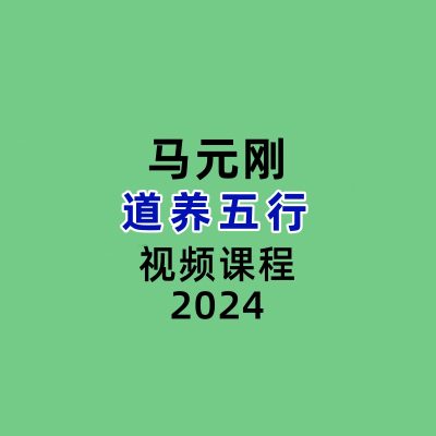 马元刚道养五行视频课